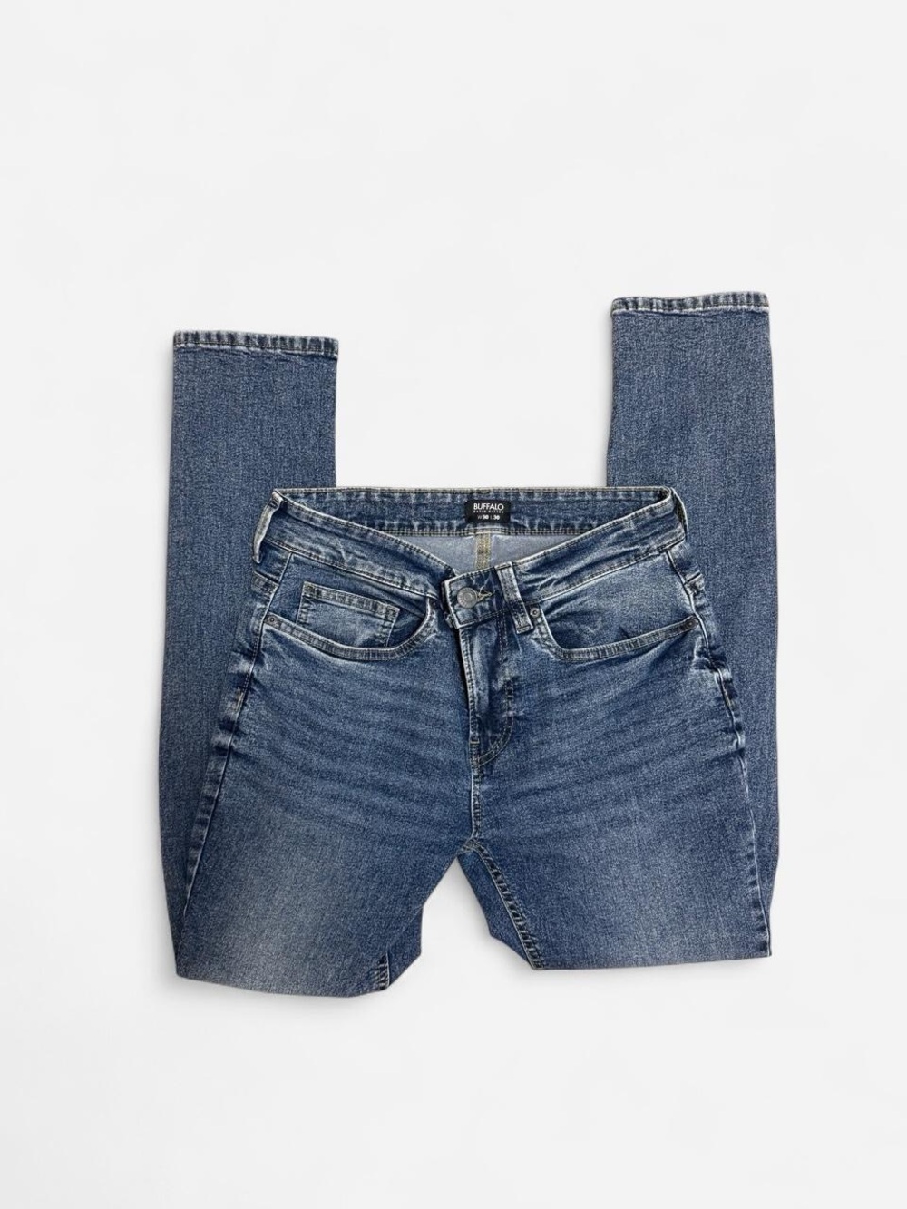 Buffalo David Bitton Men’s Skinny Jeans in Blue Wash